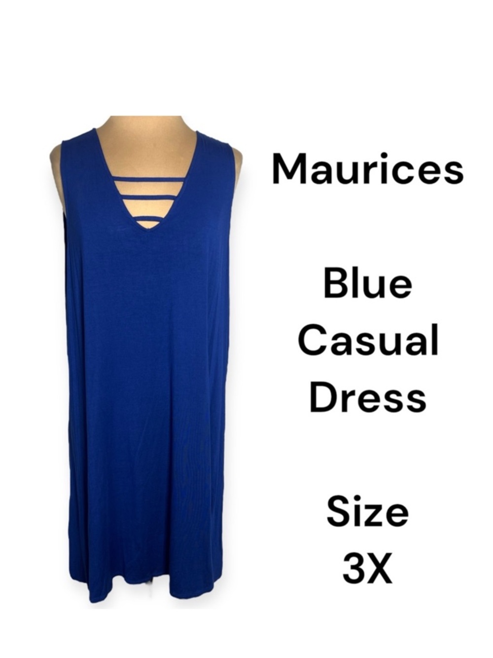 Maurices plus size royal blue casual dress size 3X
